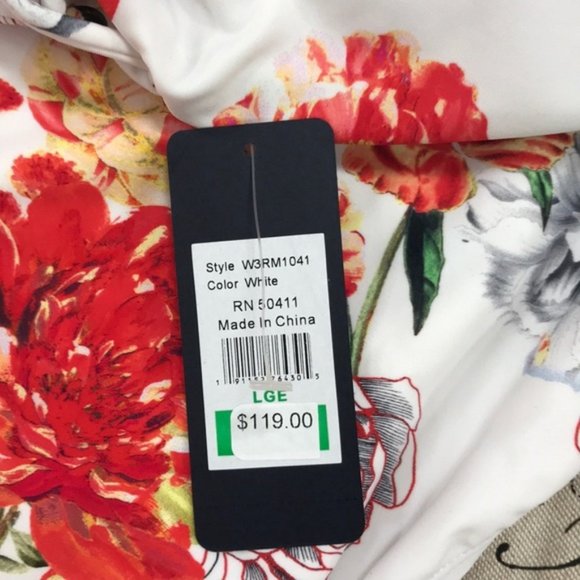 Rachel Rachel Roy Large Floral Print Swimsuit - Picture 6 of 6